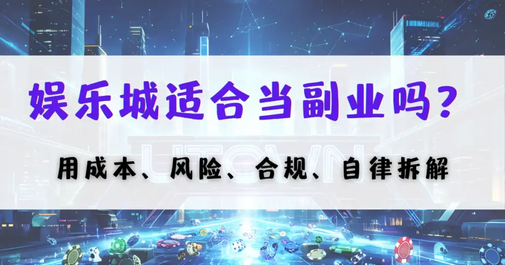 优塔娱乐城副业分析图，讨论娱乐城是否适合作为副业，并解析成本、风险与合规问题